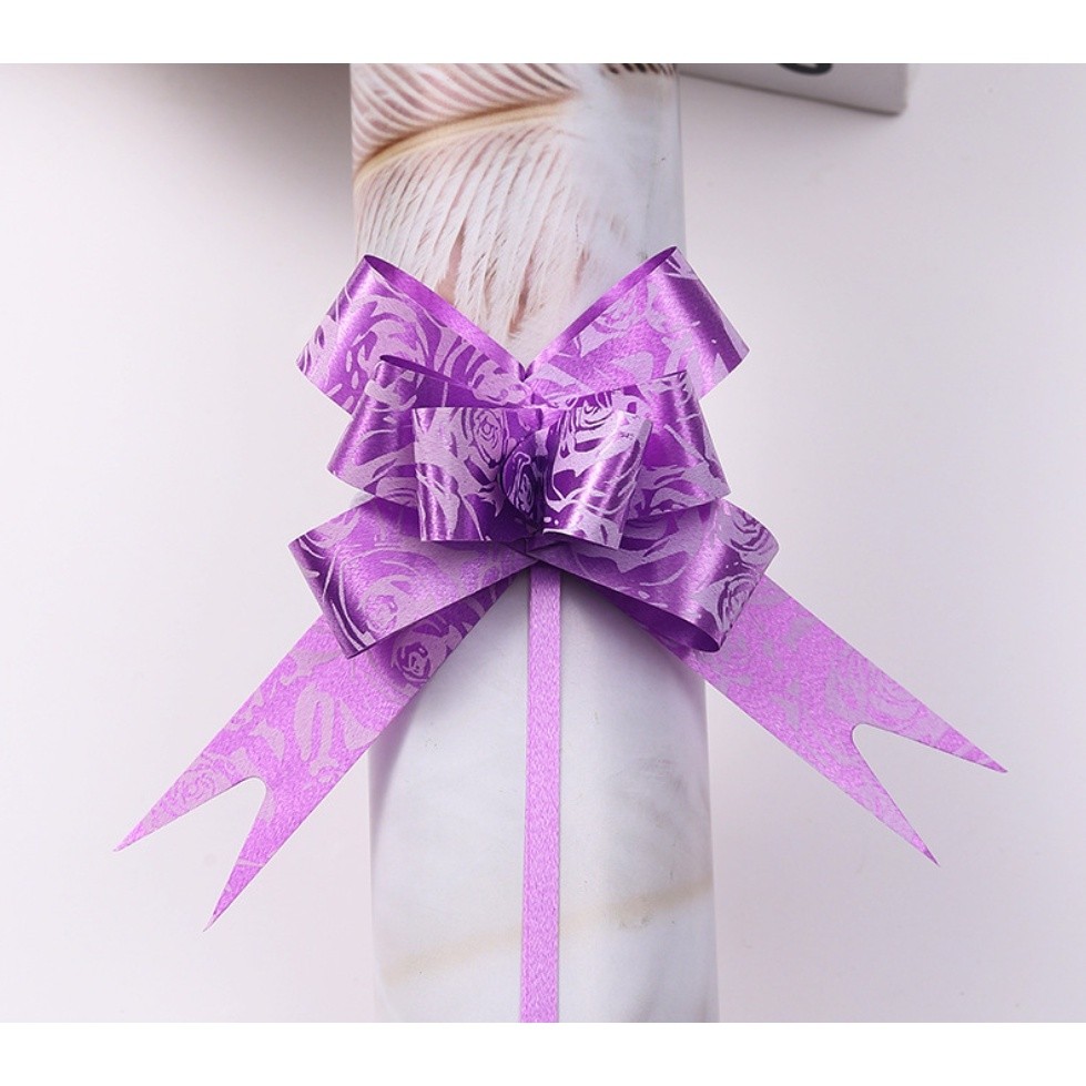 10PCS 1.8cm (Rose) Pull Bows Flower Ribbon For Wrapping Gift Decorate Wedding Car Party Christmas Birthday(1320L) - Image 16