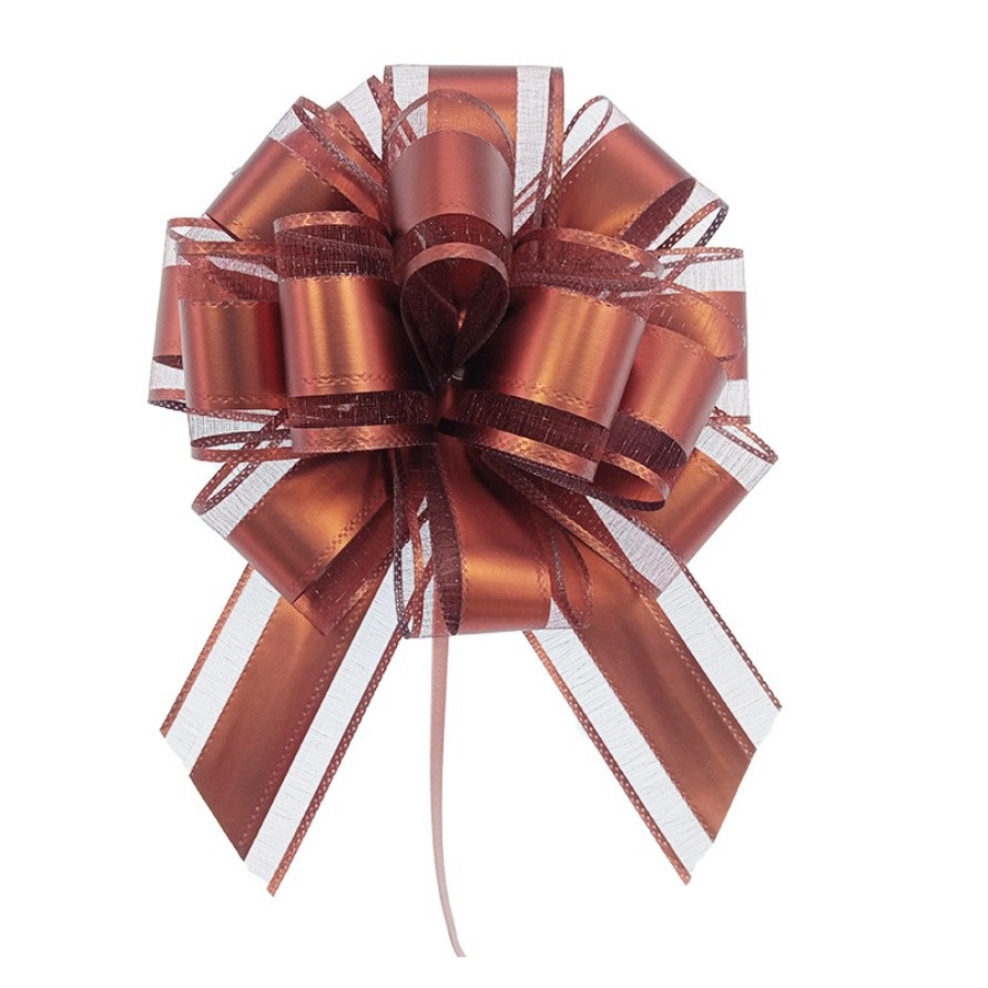 1pc 50# Flower Car Gifts Wedding Pull Bow Ribbons Wrap Packing Valentines Day Birthday 大号哑光金属色球花(2745L) - Image 8