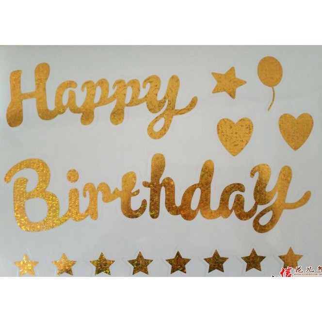 Laser Sticker for Bubble Clear Helium Balloon Birthday Party Decoration(440L)