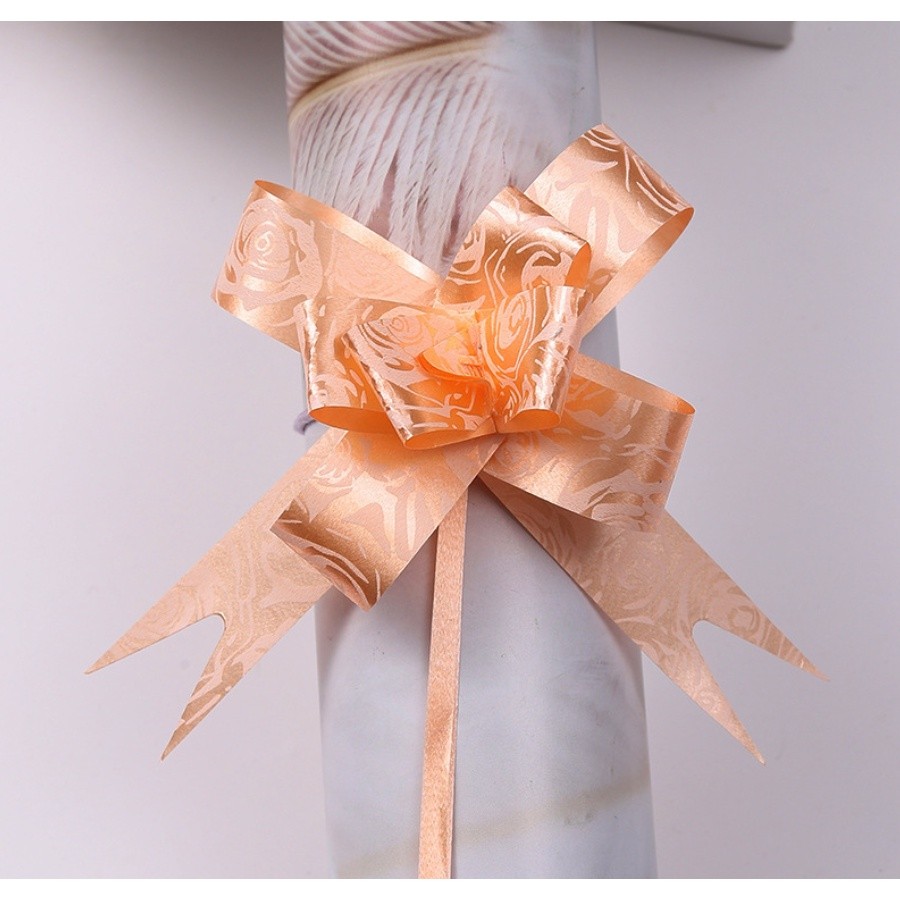 10PCS 1.8cm (Rose) Pull Bows Flower Ribbon For Wrapping Gift Decorate Wedding Car Party Christmas Birthday(1320L) - Image 11