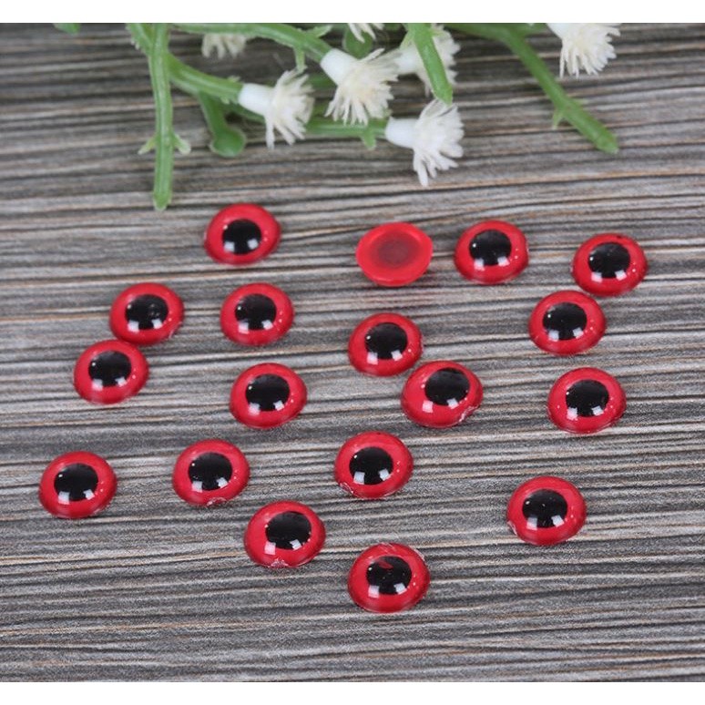10pcs 10MM Plastic Round Flat Eyes Plastic for Dolls Making Toys Teddy Bear Dolls Eyes DIY Handmade(1505L) - Image 3