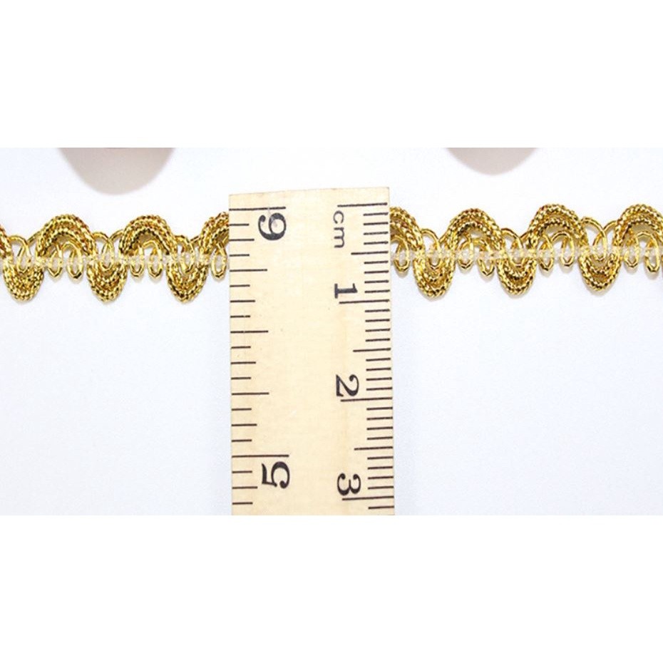 1yard 10mm~15mm Gold Silver Lace Embroidered Ribbon Soft Net Lace Trim Fabric DIY Sewing Accessories 波浪花边(2144L) - Image 7