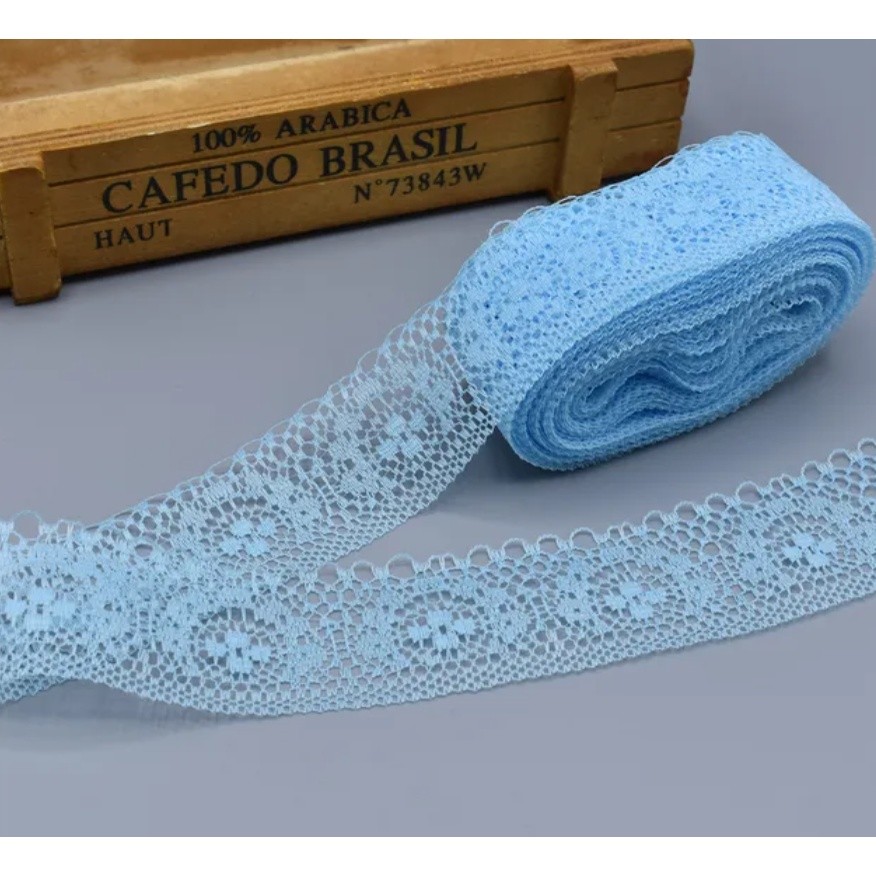 1yard 3.7cm high quality White lace ribbon/width 37mm, diy clothing, dress, jewelry and other accessories 镂空蕾丝花边 (475L) - Image 10