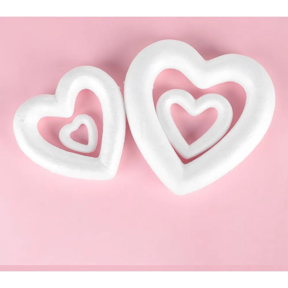Wedding Valentine's Day Foam Ball White Hollow Heart Ornament Crafts Heart-shaped For DIY Christmas Party Decor(1870L) - Image 7