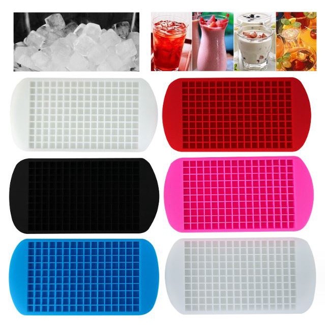 160 Grid Mini Square Ice Maker Mold Ice Cube Silicone Mold Silicone Ice Cube Maker Foldable Ice Cube Tray Kitchen(2748L) - Image 2
