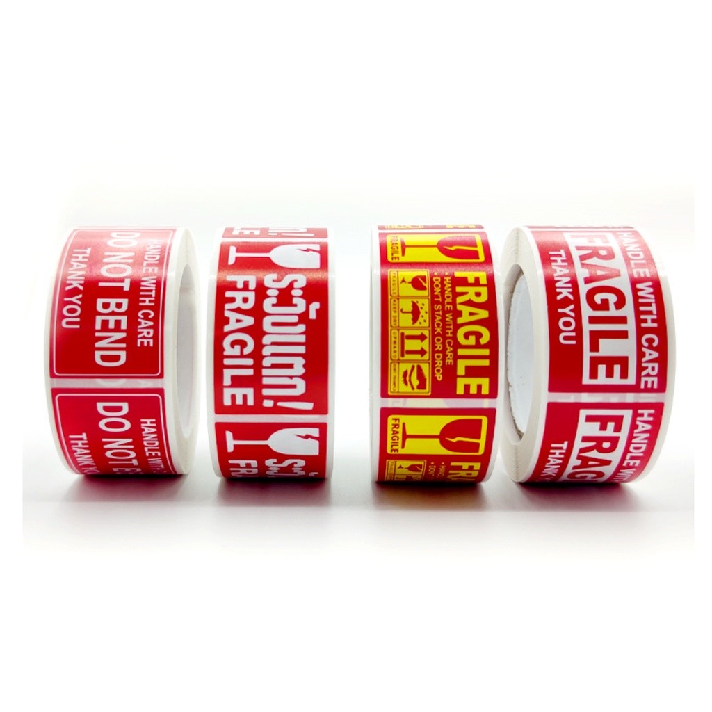 250pcs/Roll Fragile Warning Label Stickers Please Handle with Care for Goods Shipping Express Label 警示标签贴(2437L) - Image 4