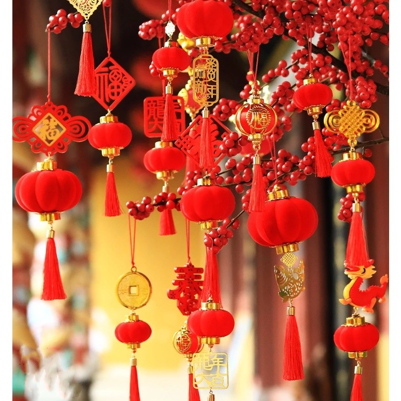 Spring Festival Lantern Pendant Chinese New Year Ornament Decoration Party Gift Bonsai Pendant 春節掛飾新年裝飾盆景掛件(2042) - Image 2