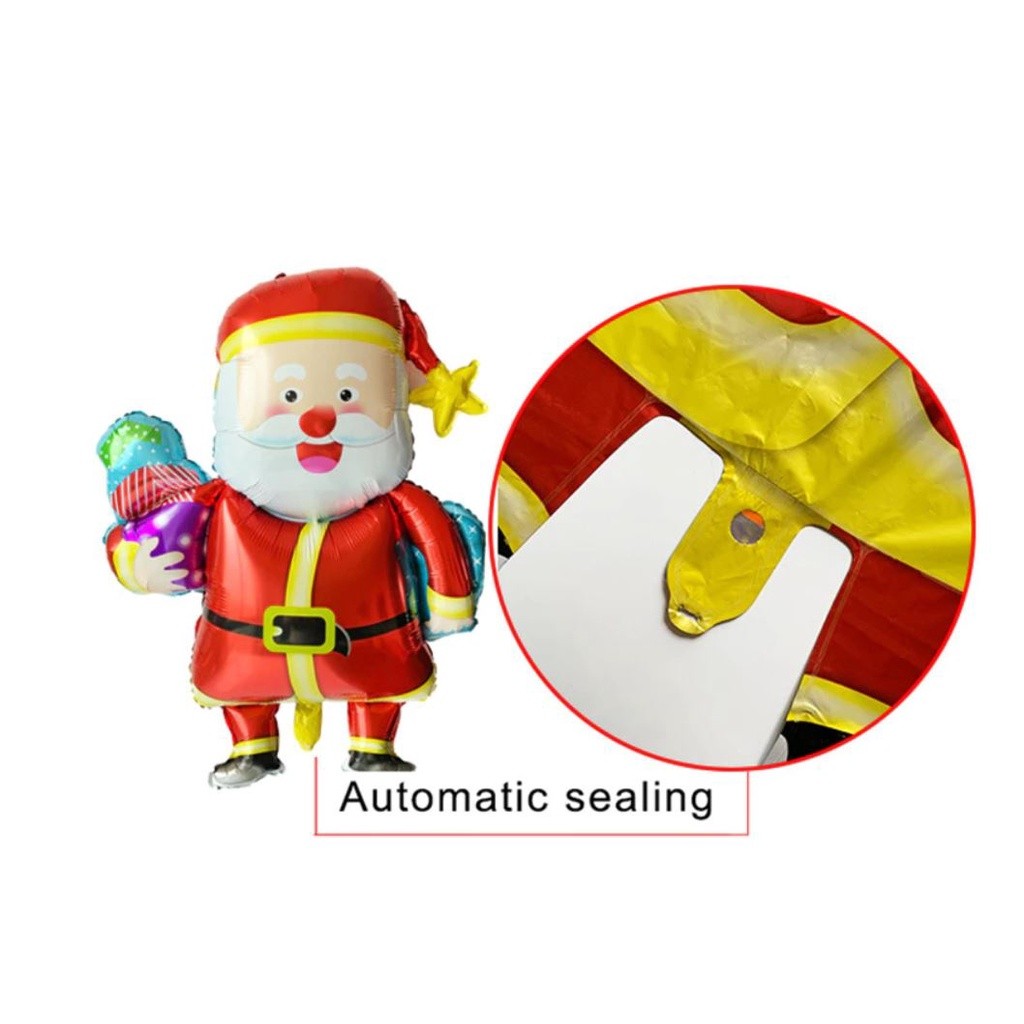 Merry Christmas Decoration Balloons Santa Claus Snowman Christmas Foil Balloons Christmas Xmas Party Decoration(1082L) - Image 2