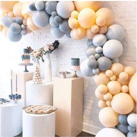 5inch 12inch 18inch Grey Balloons Round Latex balloons Arch Baby Shower Wall Backdrop Decoration(686L) - Image 3