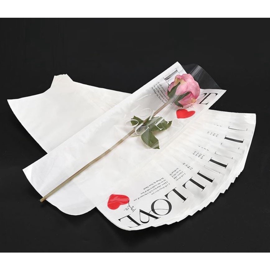 1pc Lot Single Rose Flower Packaging Bag Gift Wrapping Paper Wedding Floral Package Supplies Valentine's Day(2577L) - Image 10