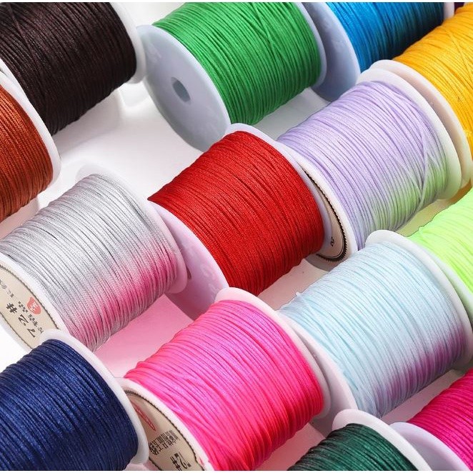 1yard 0.8mm Nylon Thread Cord Chinese Knot Cord Bracelet Braided String For DIY Tassels Beading String Jewelry (2446L)