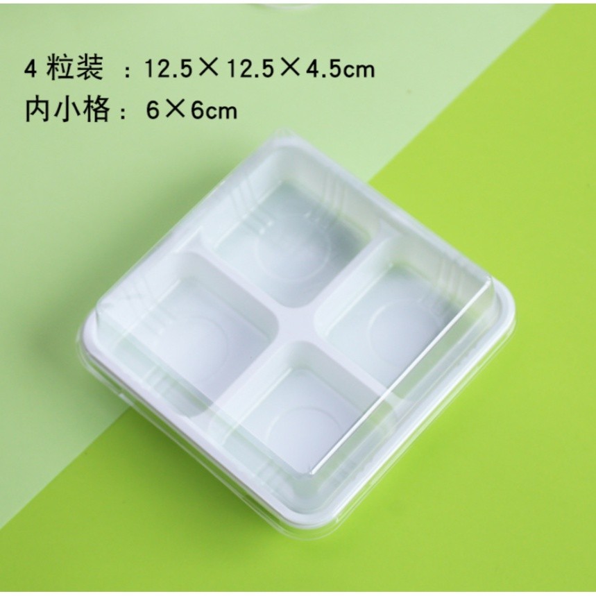 Rectangle Plastic Transparent Moon Cake Boxes Dessert Macarons Boxes Pastry Packaging Boxes Packaging Egg-Yolk吸塑盒(2328L) - Image 12