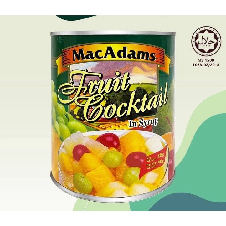 MACADAMS Fruit Cocktail in syrup tropical/Peaches Halves in syrup premium canned 什果糖水杂果/ 水蜜桃畔罐头 (2561L) - Image 7