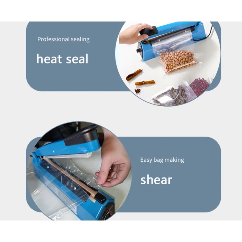 Portable Sealing Machine Manual Household Heat Sealing Machine Heat Shrink Film Cutting Machine手压式封口机(2725L) - Image 3