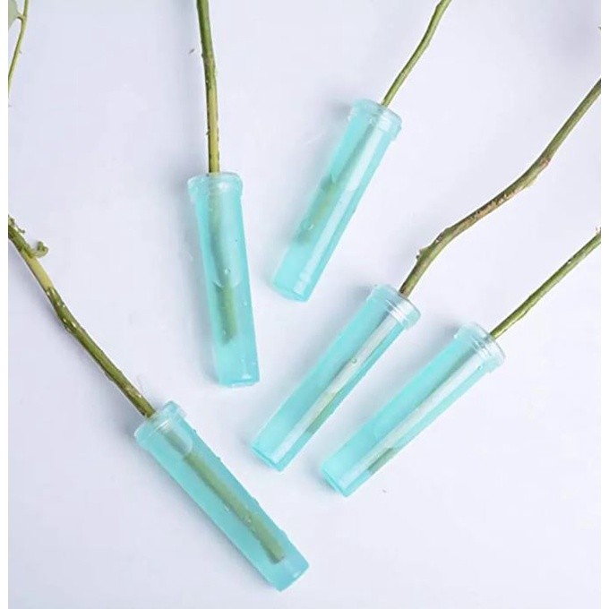 7.3cm Plastic Flower Nutrition Tube With Cap Fresh Flower Water Storage Tube Plant Fresh-keeping Culture (2510L) - Image 6