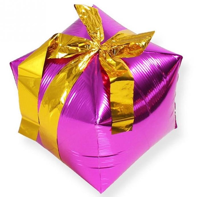 1pcs Gift Box cube foil balloons Christmas party decorations party balloons wedding balloons(309L) - Image 7