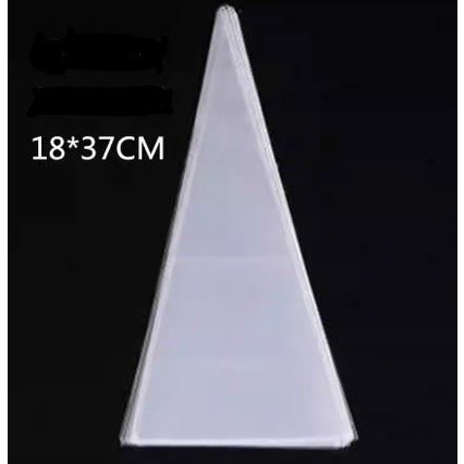 50/100pcs Clear Cellophane Candy Bag Transparent Cone Packaging Bags Wedding Birthday Party Favors Wrap Supplies(2172L) - Image 10