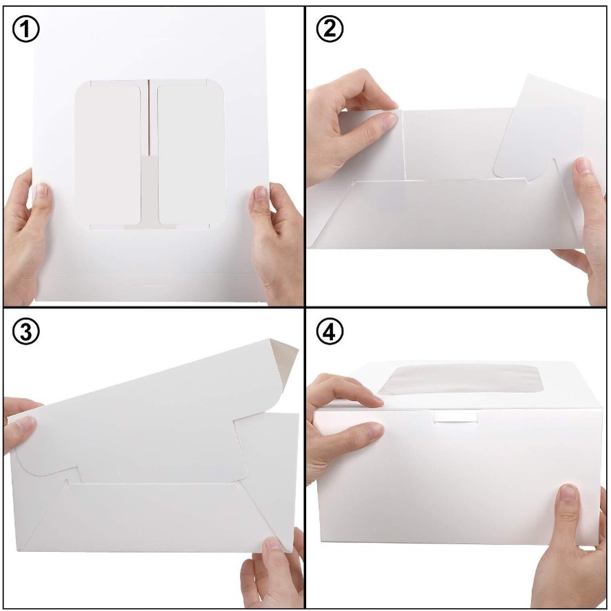 1pc Cookie Boxes, Bakery Boxes, Brown Kraft Cake Boxes with Window, for Pies, Donuts,Pastry, Baking Tools蛋糕盒(2290L) - Image 9