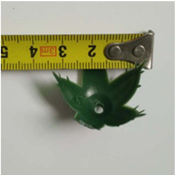 10pcs Rose paper rattan mesh flower material green leaf imitation No. 2 hand-made flower leaf receptacle calyx(1951L) - Image 7
