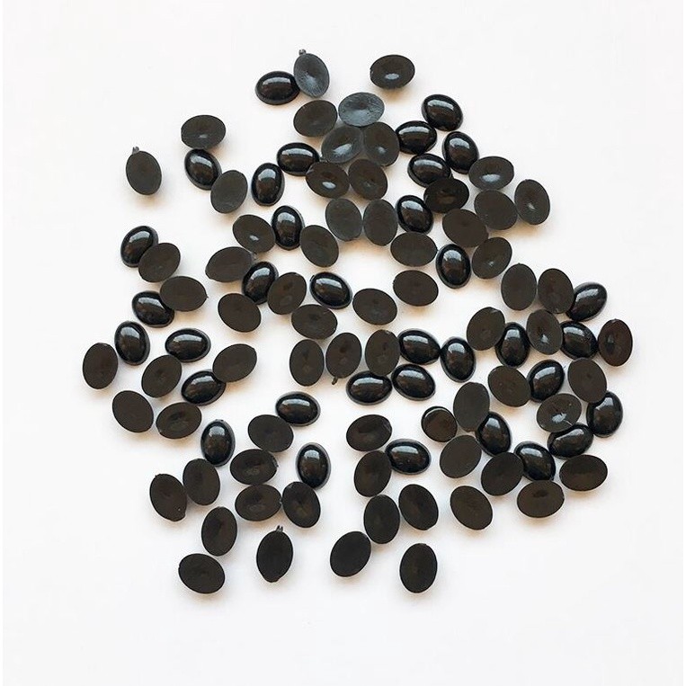 10/12/14/20mm Oval Flat Black Safety Nose Plastic Eyes For Teddy Bear Stuffed Toys Animal Scrapbooking Puppet(1510L) - Image 4