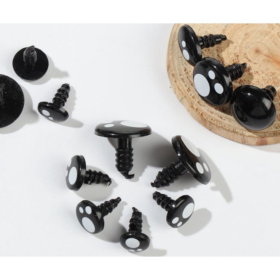 20Pcs 15~16mm Plush Animal Doll Eyes Noses Cartoon Safety Eyes For Crochet Teddy Bear Puppet Dolls Toys(1508L) - Image 4