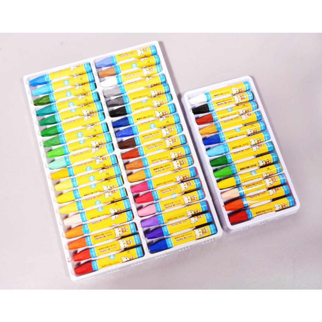 Creative Cartoon 12/18/24/36pcs Colors Non-Toxic Crayon Oil Pastel Painting Stick Kids Student Pencils 油画蜡笔(2391L) - Image 9