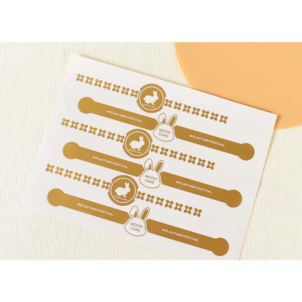 Handmade Food Labels Self-adhesive Kraft Retro Paper Mooncake Food Sealing Bottle Label Jam 不干胶封口贴自粘贴(165L) - Image 13