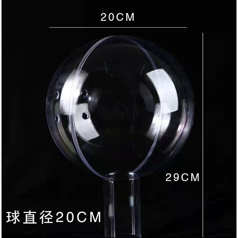 1pcs 20cm Acrylic Bobo Ball Headband Floral Flower Bouquet Packaging Box Transparent Flower Box Wrapping Gift Box(1425L) - Image 9