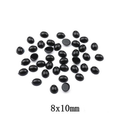 10/12/14/20mm Oval Flat Black Safety Nose Plastic Eyes For Teddy Bear Stuffed Toys Animal Scrapbooking Puppet(1510L) - Image 5