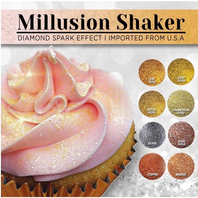 Millusion Shaker Color Dust Powder- Cake Decoration Sugar Flower Manik Cake Cake Topping Kek Hiasan(2615L) - Image 3