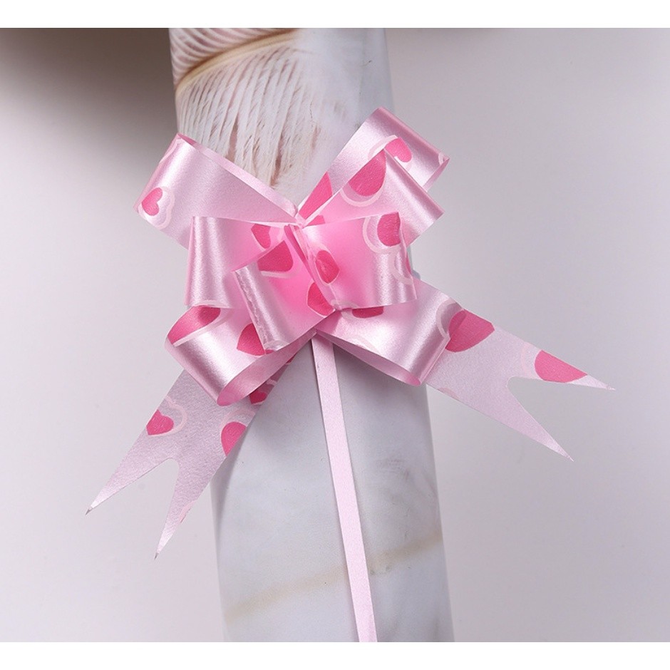 10PCS 1.8cm (Heart) Pull Bows Flower Ribbon For Wrapping Gift Decorate Wedding Car Party Christmas Birthday(1322L) - Image 10