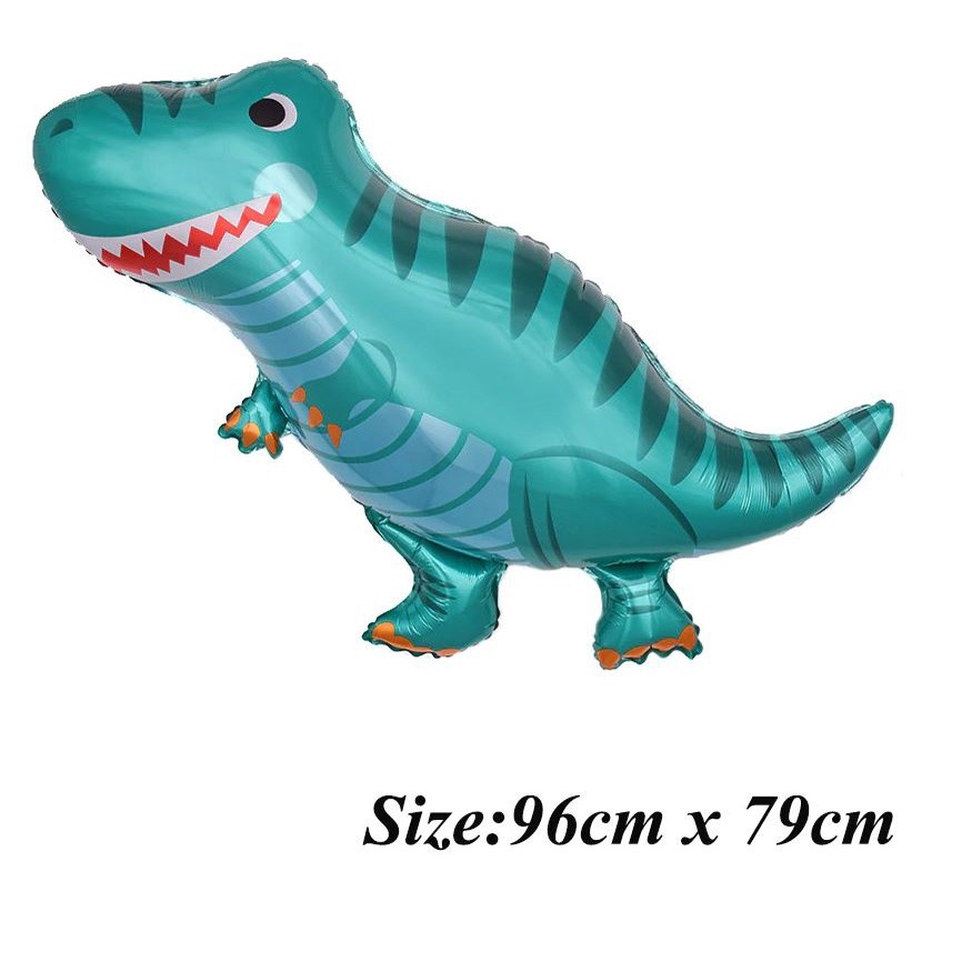 Giant Green Dinosaur Foil Balloon Happy Birthday Paper Banner For Jurassic Dino World Decorations Jungle(1202L) - Image 6