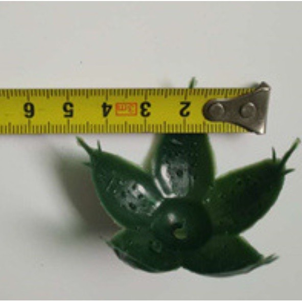 10pcs Rose paper rattan mesh flower material green leaf imitation No. 2 hand-made flower leaf receptacle calyx(1951L) - Image 8