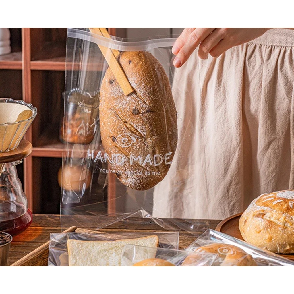 50pcs Bread Self Adhensive Plastic Bag For Baking Snack Donut Croissant Packaging Wedding 自封口烘焙包装 (1366L) - Image 7