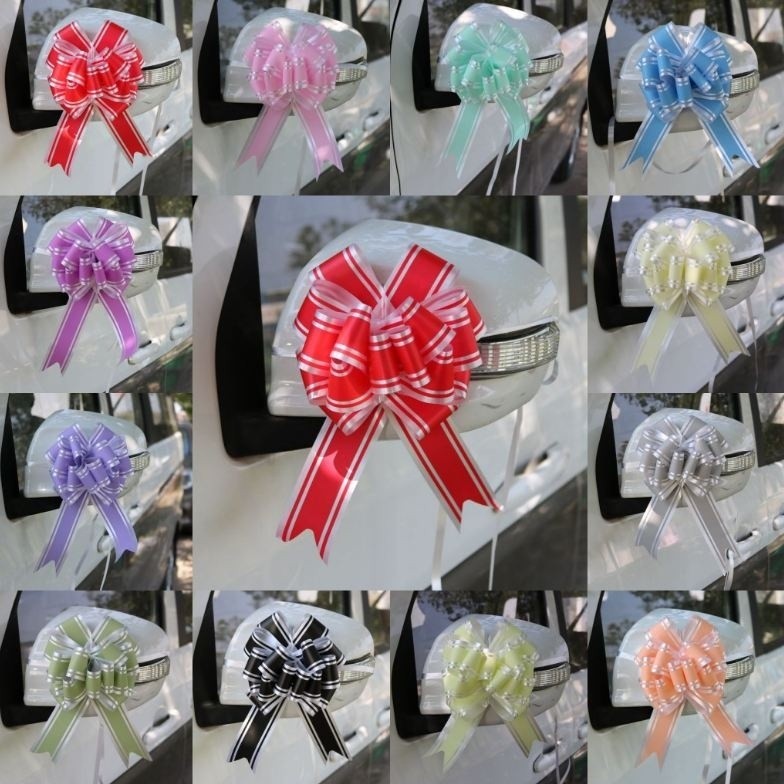 1pcs gift Bows packaging garland Pull flowers ribbon Wrap Festival Wedding Car Birthday Party Decor(710L)