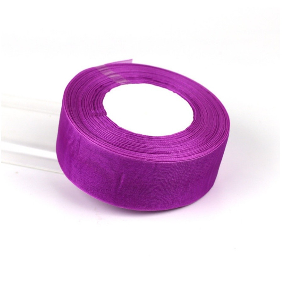 50yard 2/2.5cm Organza Ribbon gift wrapping decoration Christmas silk ribbons for Wedding DIY Craft(1074L) - Image 13