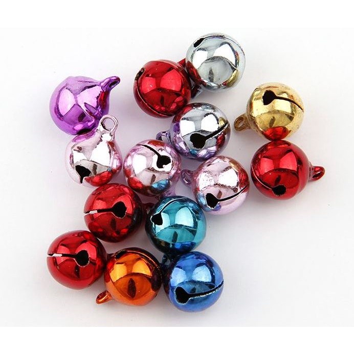 6/10/12/14mm Colorful Metal Jingle Bells Loose Beads Festival Party Decoration/Pet Christmas Tree DIY Crafts(1501L) - Image 10