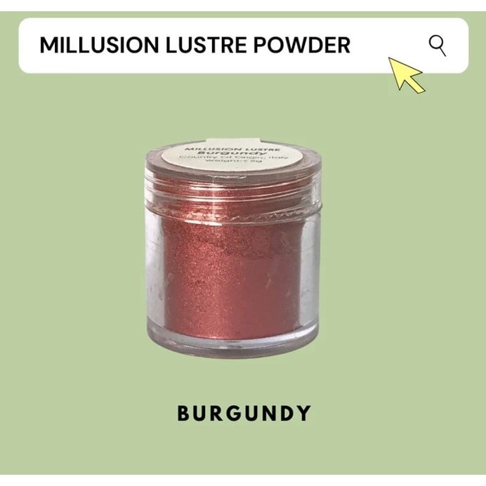 Millusion Lustre Powder/ Cake Decorations/ Dusting Shimmer/ Shine/ Shimmer Powder/ Edible Lustre Powder (2616L) - Image 20