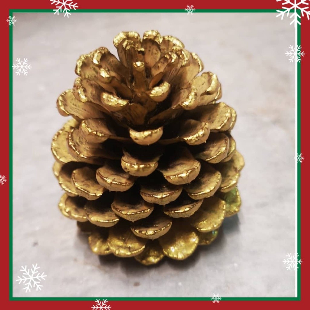 2pcs Christmas Tree Hanging Pine Cones Wood Pinecone Balls For Home Office Party Decorations Xmas Ornament(1076L) - Image 8