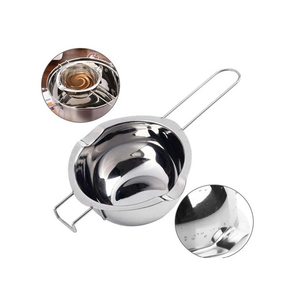 Wax Melting Pot Candle Soap Chocolate Butter Handmade Soap Tool Supplies for Durable Washable Reusable不锈钢隔水融化碗(2717L) - Image 5