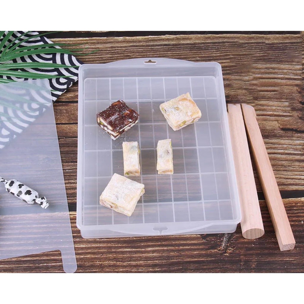 Nougat Dish Tools Set Handmade Snowflake Crisp Making Cutting Mold Plate Non-Stick Baking Diy Kitchen 雪花酥模具(2734L) - Image 3