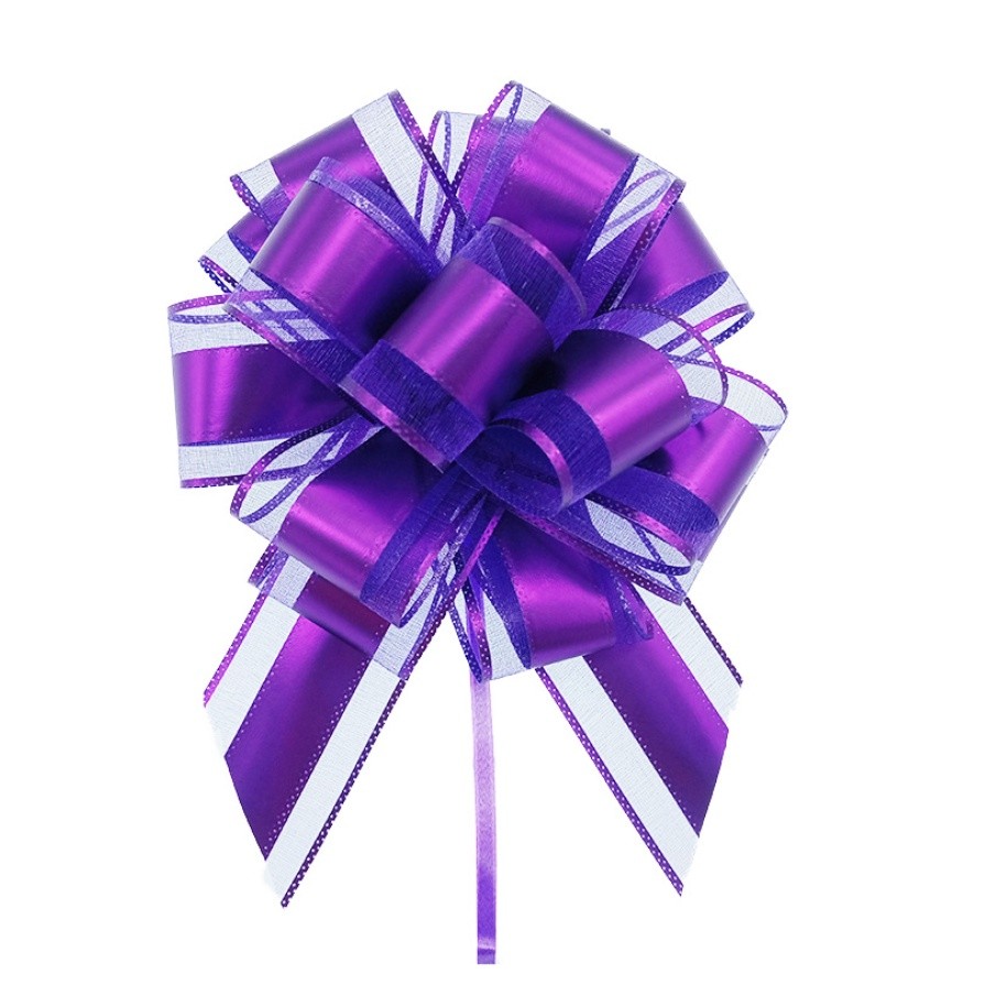 1pc 50# Flower Car Gifts Wedding Pull Bow Ribbons Wrap Packing Valentines Day Birthday 大号哑光金属色球花(2745L) - Image 13