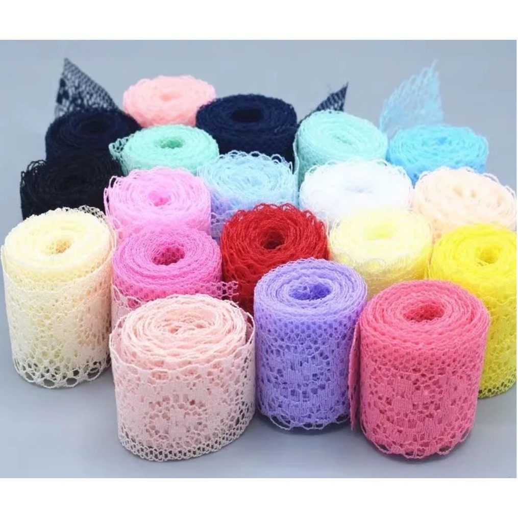 1yard 3.7cm high quality White lace ribbon/width 37mm, diy clothing, dress, jewelry and other accessories 镂空蕾丝花边 (475L) - Image 4