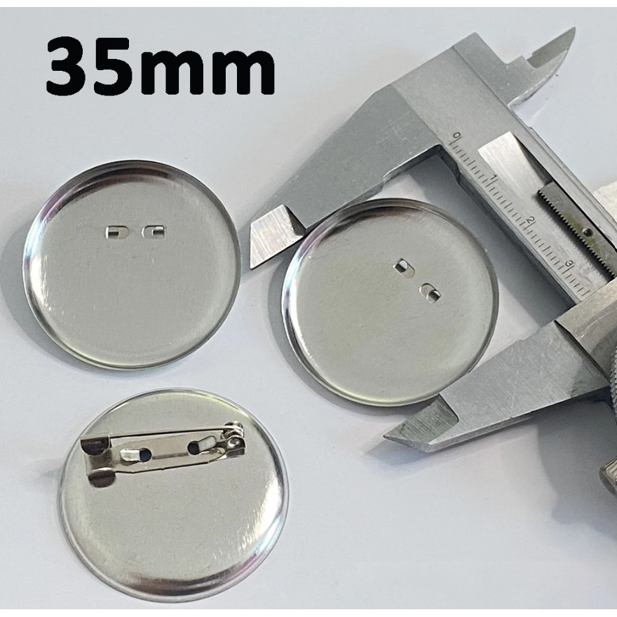 10pcs Metal Brooch Clasps Pin Disk Pad Bezel 2cm~3cm Blanks Cabochon Base Trays with Pin Clip 形金属胸针(340L) - Image 11