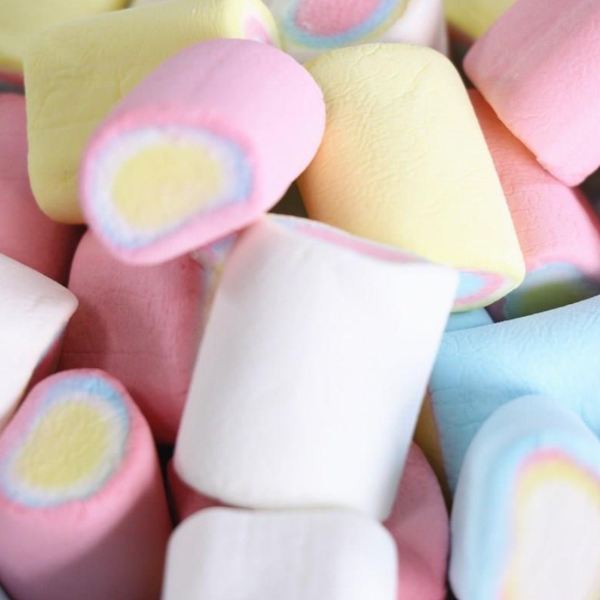 HALAL Marshmallow/Random Brand Large White Mini Coloured Twisted Strawberry Wave彩色棉花糖(2422L) - Image 9