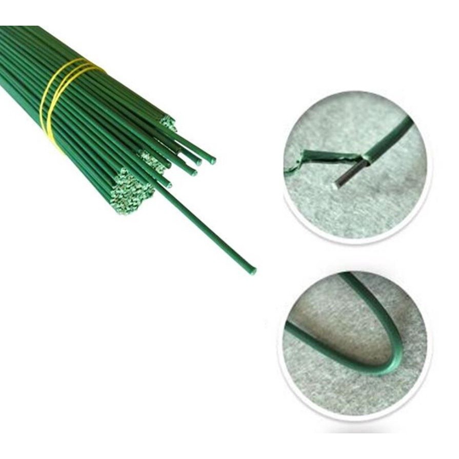 80cm PVC Covered Artificial Branches Twigs Iron Wire For Nylon Flower Accessory Silk Flower Material Bouquet (869L) - Image 3
