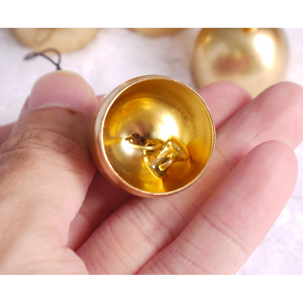 Mini Brass Bell Christmas Metal Pendant Door Bell Diy Craft Wind Chime Brass Bell Decorations Accessories黄铜迷你铃铛(2784L) - Image 4