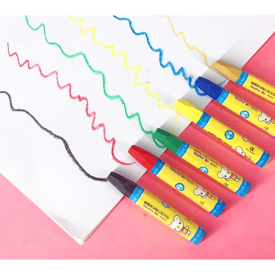 Creative Cartoon 12/18/24/36pcs Colors Non-Toxic Crayon Oil Pastel Painting Stick Kids Student Pencils 油画蜡笔(2391L) - Image 4