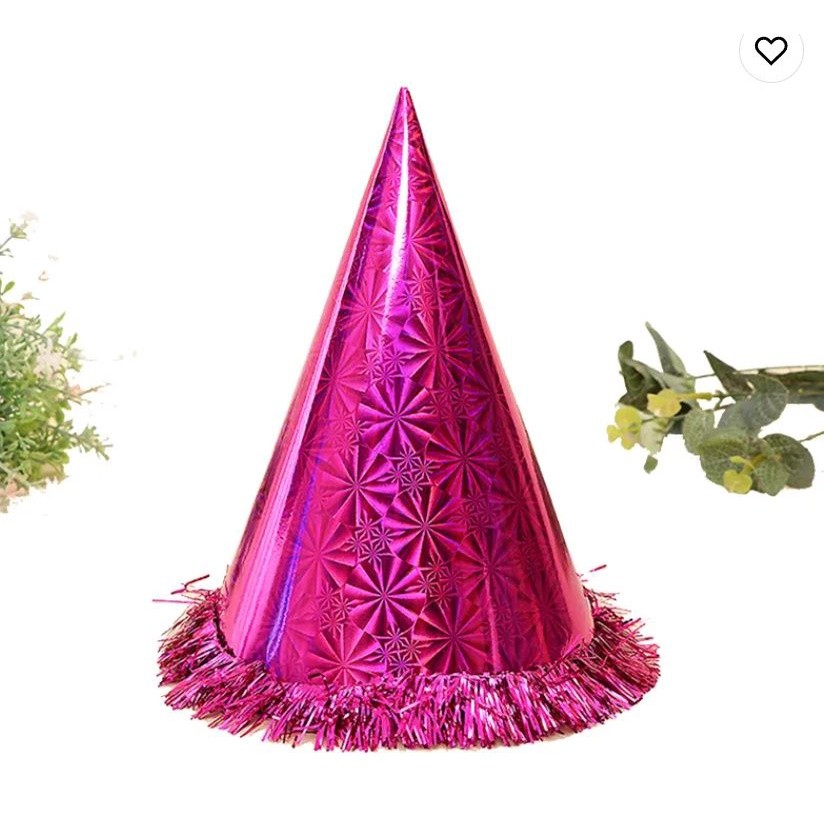 Birthday Party Hat Children Adult Birthday Party Dress Up Hat Gold Red Laser Pentagram Happy Birthday Tricorne Hat(2163L - Image 6