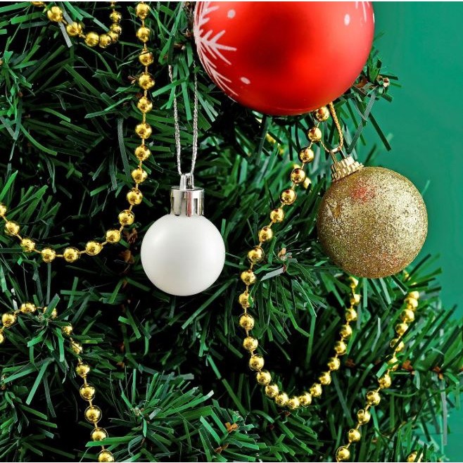 1yard 3/6mm Galvanized Wire Beads, round Beads String Plastic Imitation Pearl DIY Wedding Christmas Decoration (2693L) - Image 6